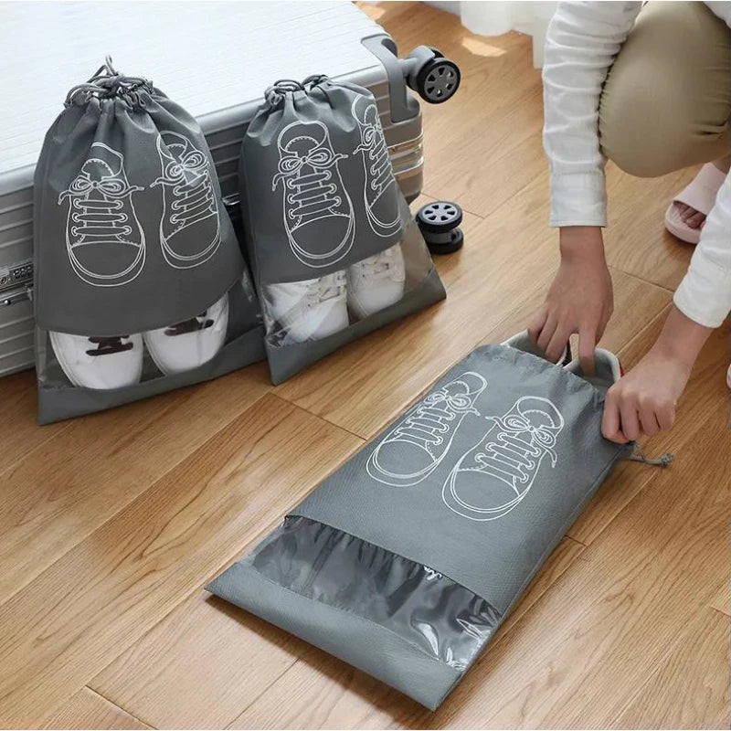Reusable Portable Travel Shoes Bag (Set Of 3)