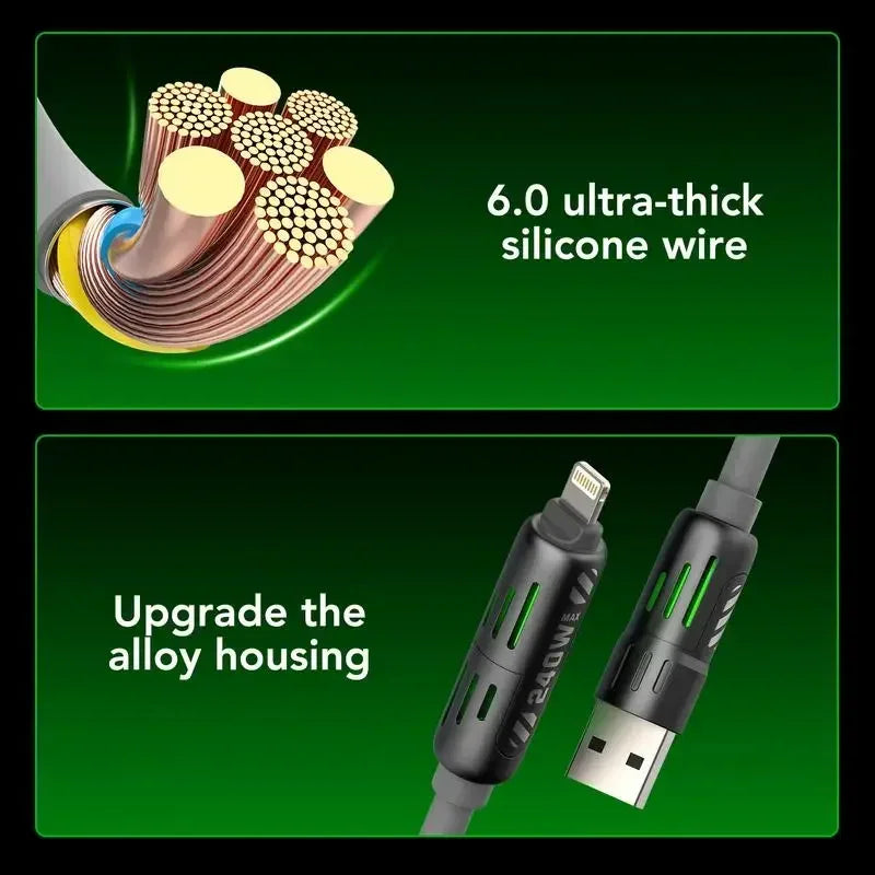 4-in-1 PD USB 240W Fast Charging Cable