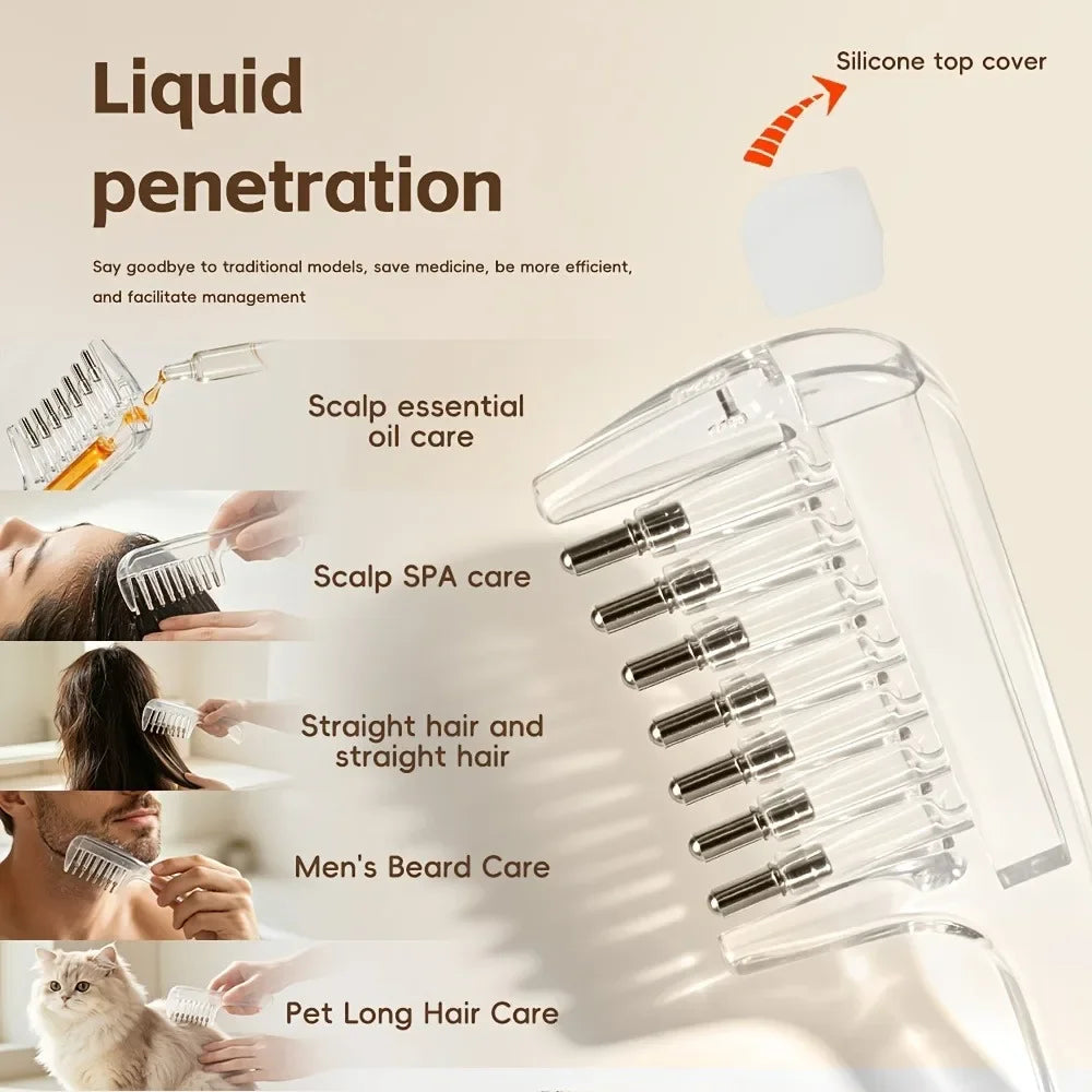 Refillable Oil Scalp Hair Comb
