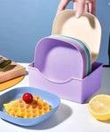 10 Pcs Multi-Usable Dining Bone Plate Set