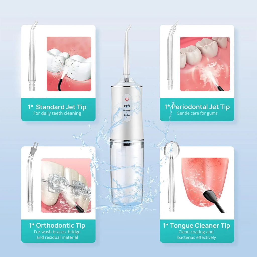 Rechargeable Water Irrigator Dental Flosser
