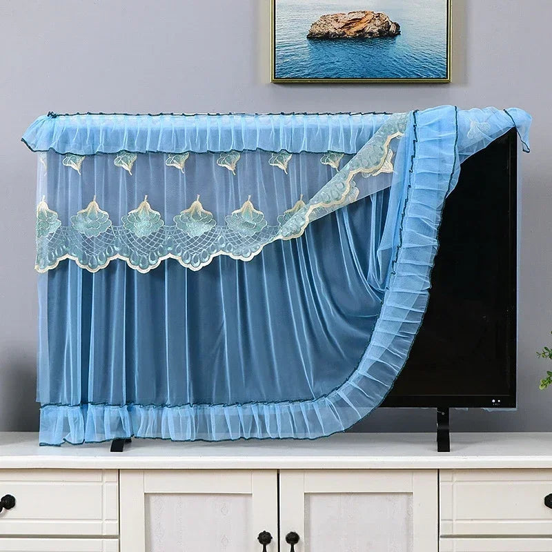 Multi-Size Lace Fabric TV Cover