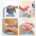 Microfiber Reusable Cleaning Towel Roll