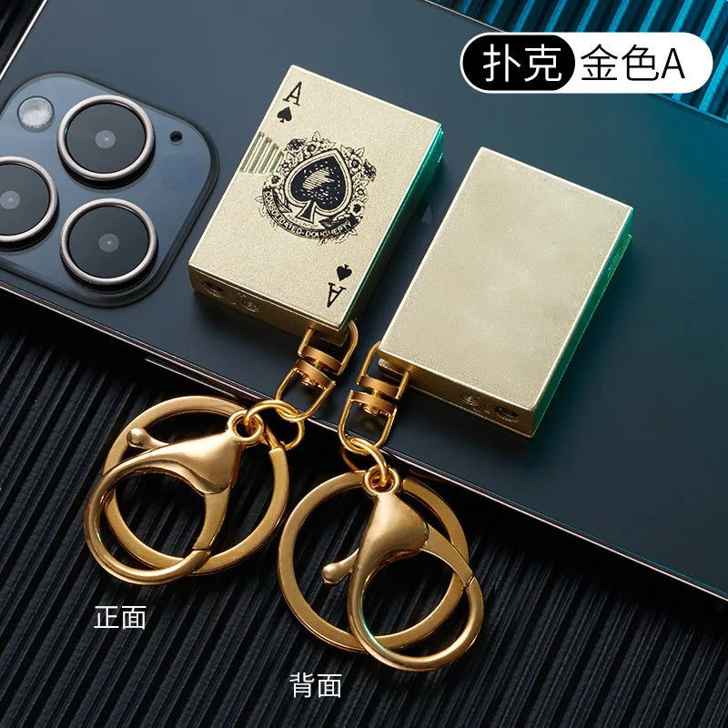 Mini Metal Inflatable Keychain Lighter