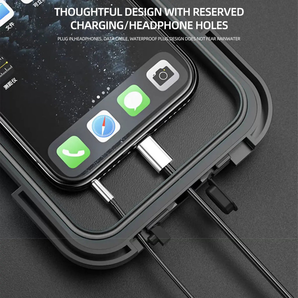 360° Waterproof Motorcycle Mobile Phone Holder