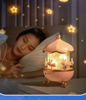 Creative Rechargeable Rotating Night Light Projector