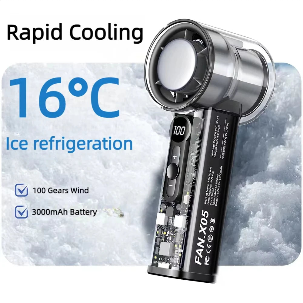 High-Speed Super Cool Handheld Turbo Fan
