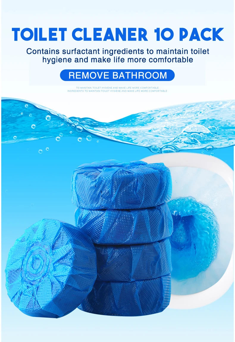 Automatic Toilet Bowl Cleaner & Freshener (10 Pcs)