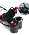Motorcycle USB Waterproof Charger With Lighter