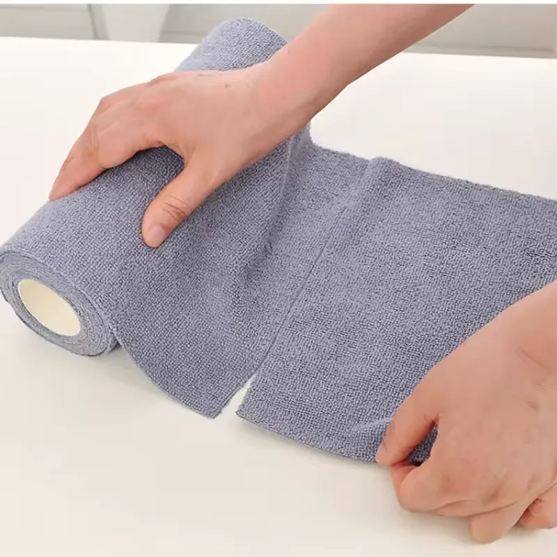 Microfiber Reusable Cleaning Towel Roll