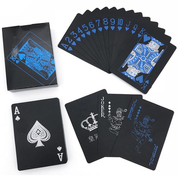 Waterproof Black Playing Card