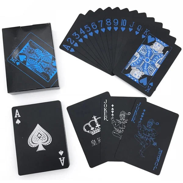 Waterproof Black Playing Card
