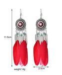 Women's Fashionable Long Feather Earring