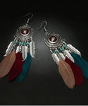 Women's Fashionable Long Feather Earring