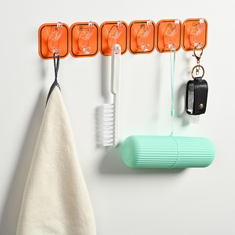 6 Layers Shelf Adhesive Wall Hook