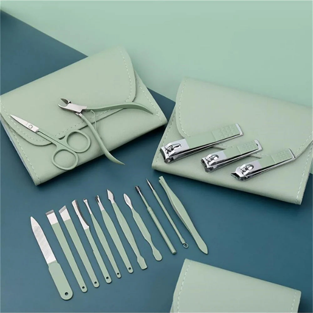 16 Pcs Portable Nail Clipper Manicure Set