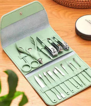 16 Pcs Portable Nail Clipper Manicure Set