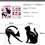 Various Shape Cat Eyeliner Waterproof Card (Set Of 2)