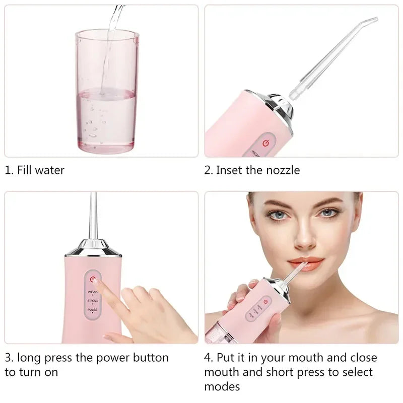 Rechargeable Water Irrigator Dental Flosser