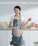 Kitchen Oil-Proof Hand Wiping Apron