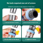 360 Degree Rotatable 6 Layers Water Filter Tap