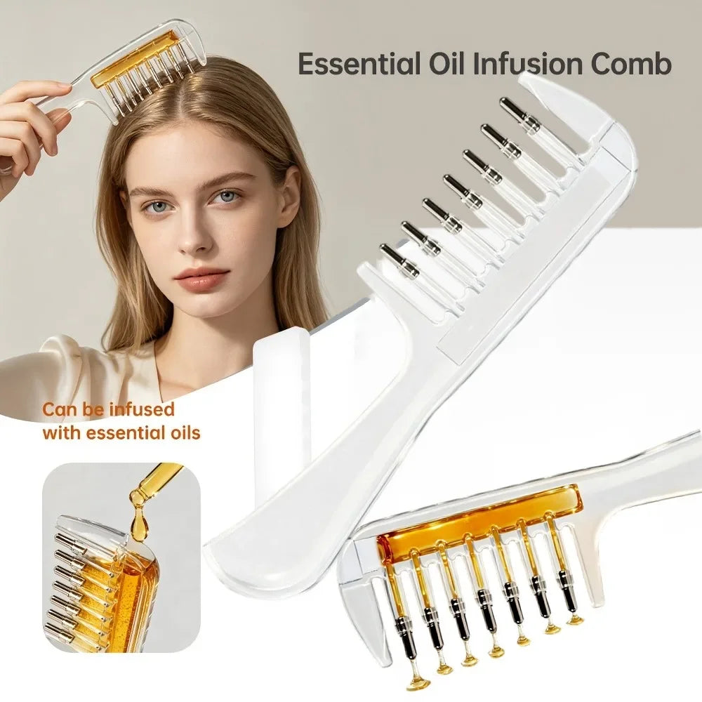 Refillable Oil Scalp Hair Comb