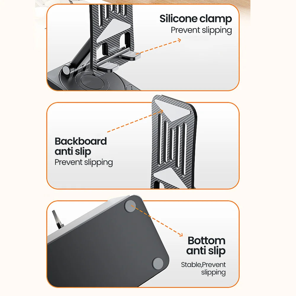 Rotatable Mobile Stand With Bluetooth Speaker