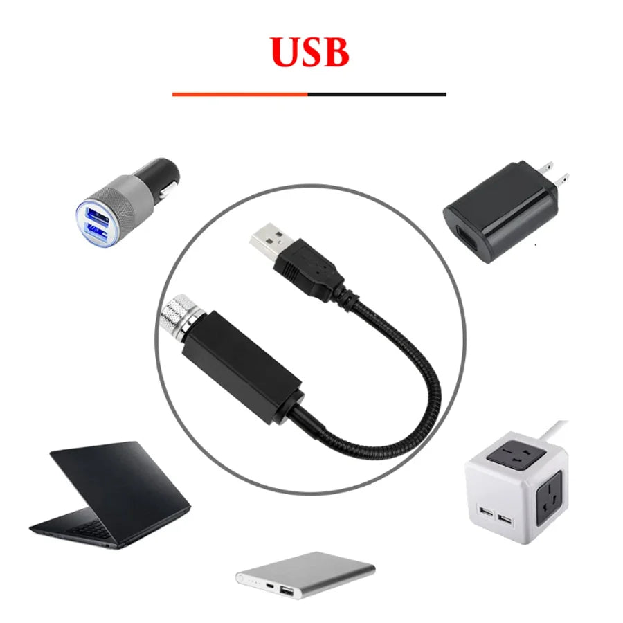 Mini USB Romantic Galaxy Night Light