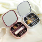 Mini Portable Jewellery Box With Mirror
