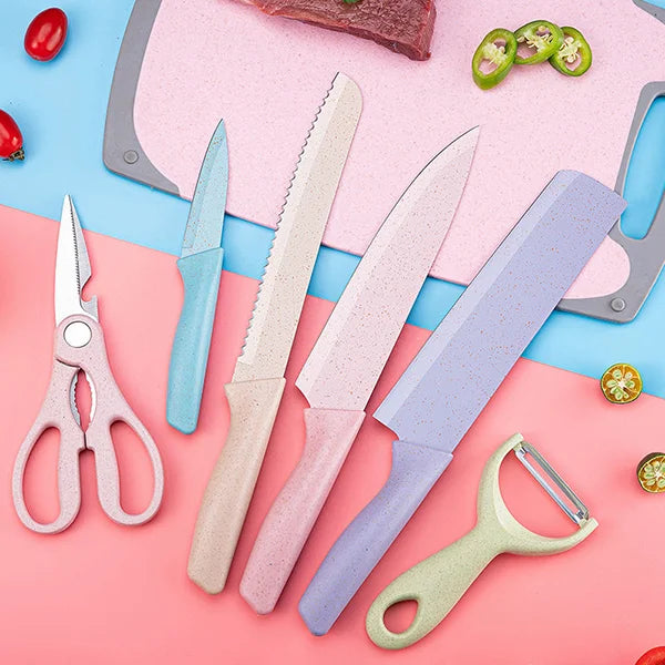 Kitchen Multi-Color Knife Set