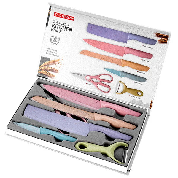Kitchen Multi-Color Knife Set