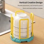 Home Kitchen Adjustable Dish Bowl Holder
