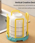 Home Kitchen Adjustable Dish Bowl Holder
