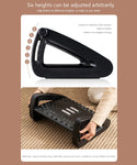Ergonomic Footrest Stool With Massage Rollers