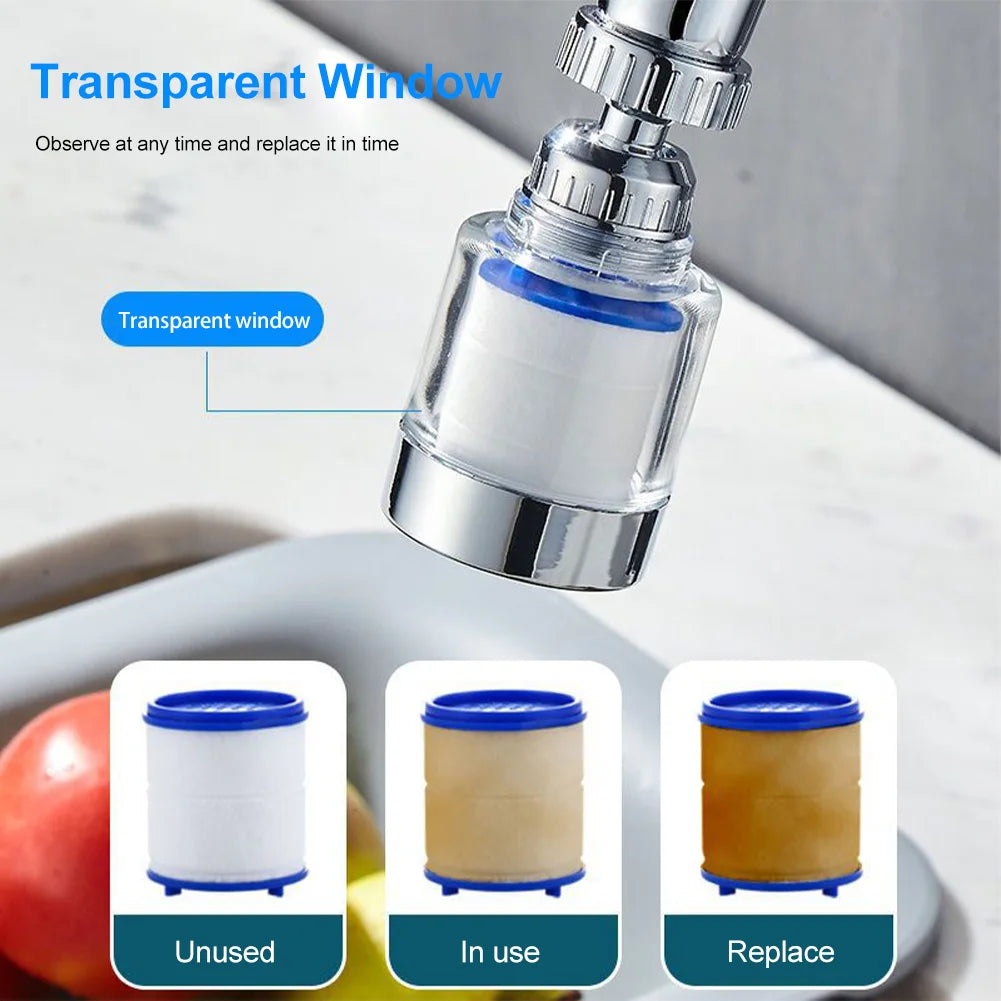 PP Cotton Rotatable Water Purifier Filter Tap