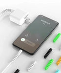 Spiral Silicone Cable Wire Protector (4 Pcs)