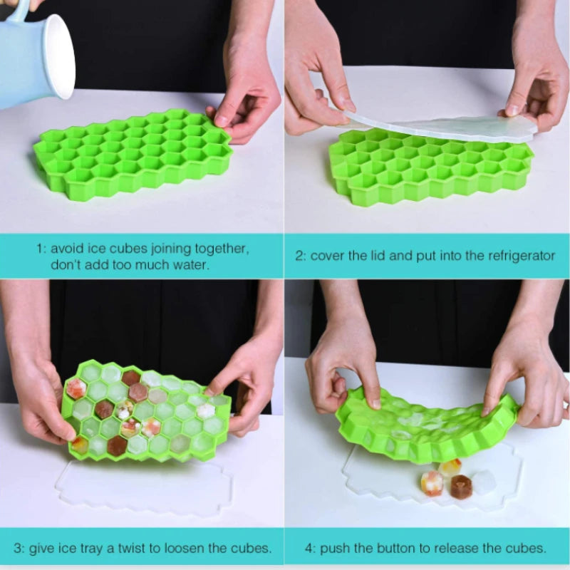 Honeycomb Silicone Ice Cube Tray