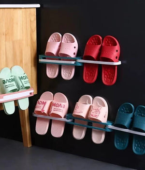 Multi-Functional Foldable Slipper Rack