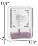 Portable Mini Air Conditioning Night Light Fan