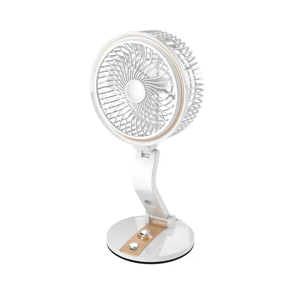 Rechargeable Folding Fan With Lamp