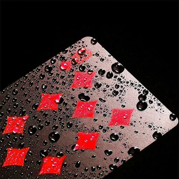 Waterproof Black Playing Card