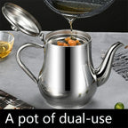 Stainless Steel Tea & Oil Strainer Pot