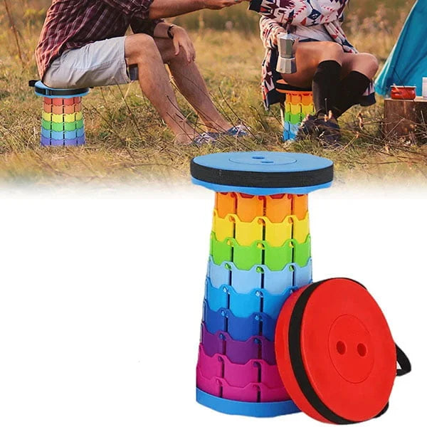 Folding Travel Heavy Plastic Stool