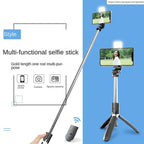 Wireless Foldable Selfie Stick & Tripod With Light