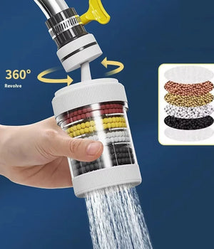 360 Degree Rotatable 6 Layers Water Filter Tap