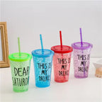 Icy Designed Double Layer Water Bottle