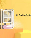 Portable Mini Air Conditioning Night Light Fan