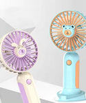 Mini Cute Charging Fan With Mobile Holder