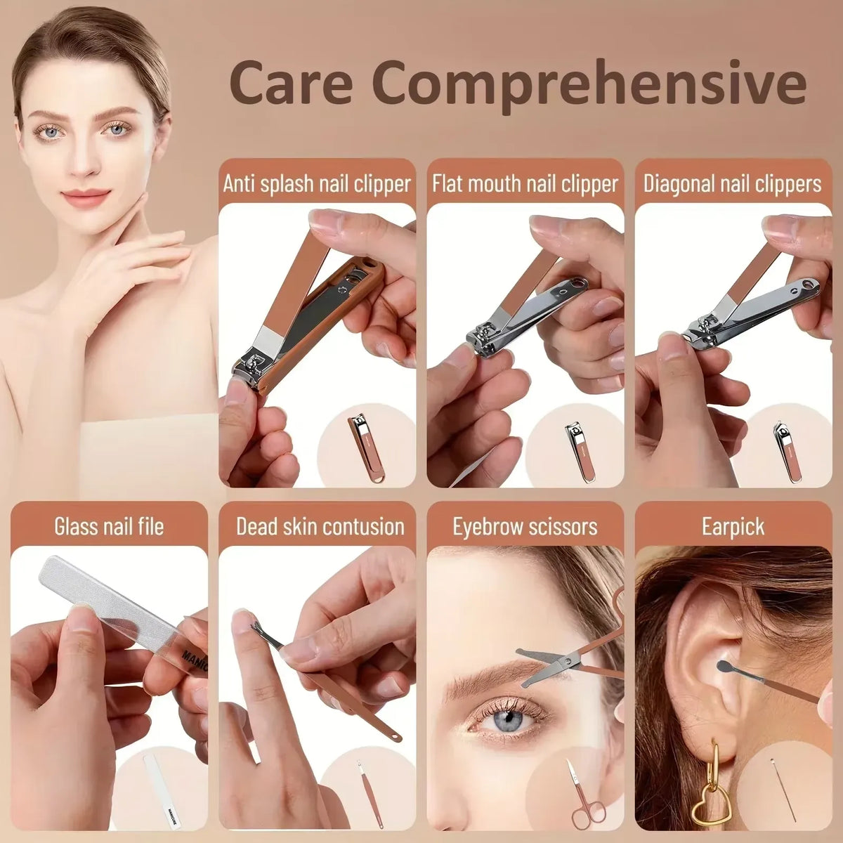 7 Pcs Essential Nail Clipper Set