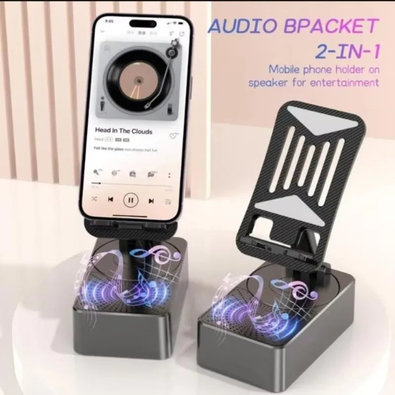 Rotatable Mobile Stand With Bluetooth Speaker